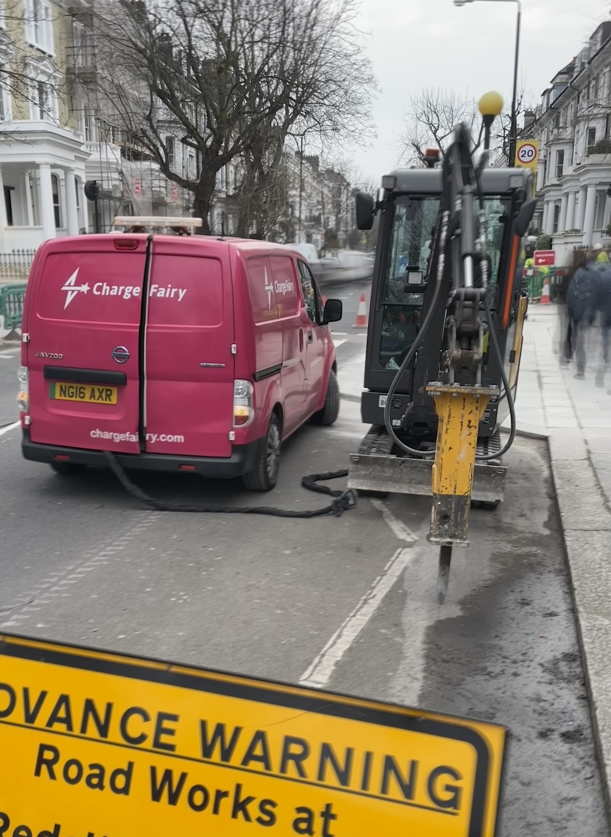 Charge Fairy charging van